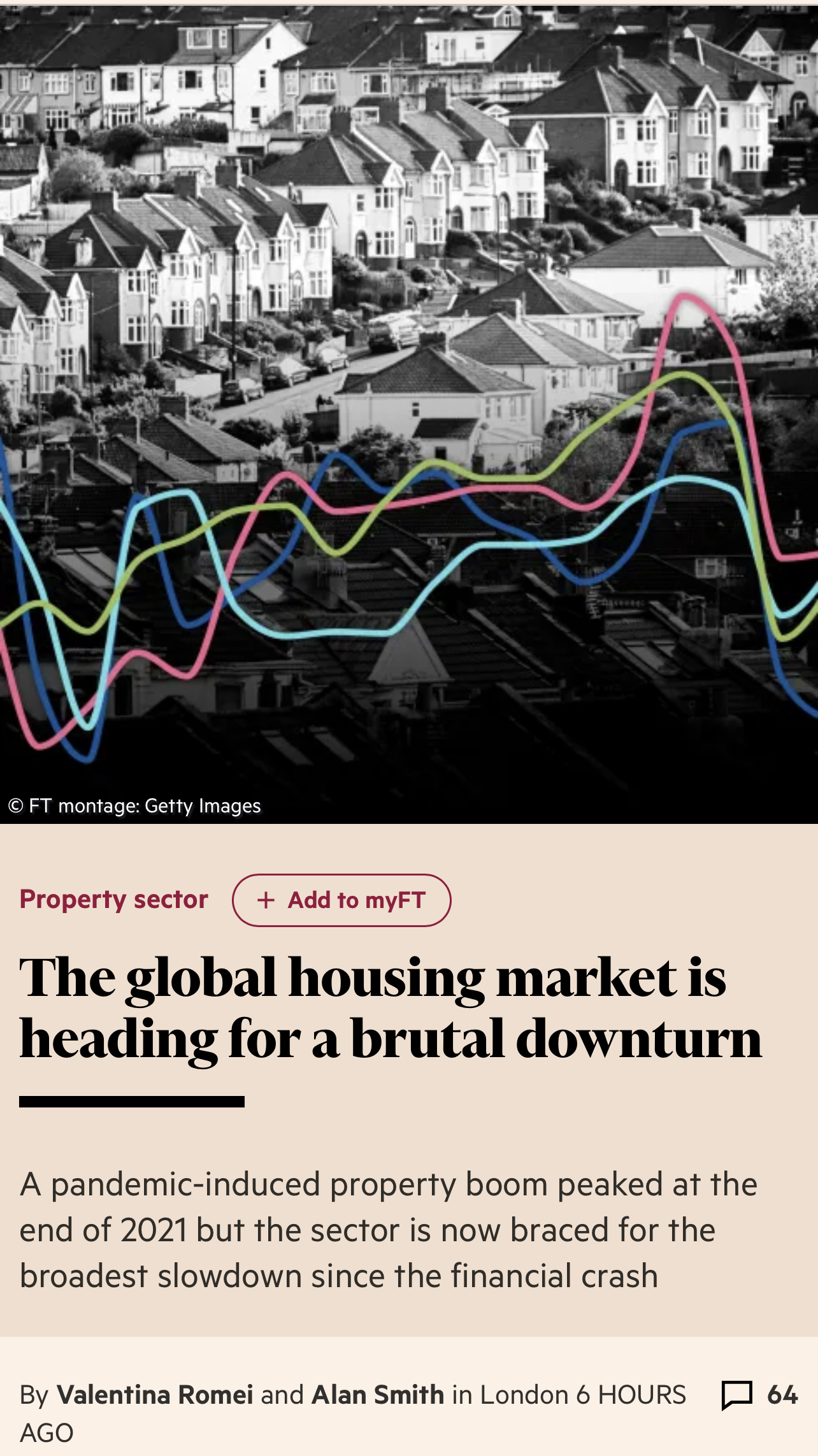 FT - The global housing market is heading for a brutal downturn - House ...