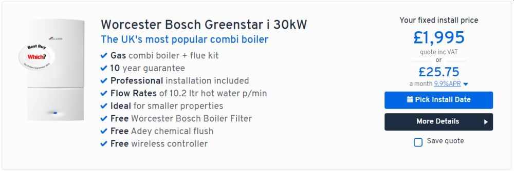 Heatable Worcester-Bosch-Greenstar-i-30kW deal